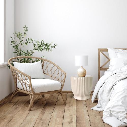 Color White Ceramic Decorative Garden Stool: Cream Stool Striped Drum Shape for Indoor Outdoor Decor - Ceramic Tabouret for Living Room Patio Front Porch Bathroom