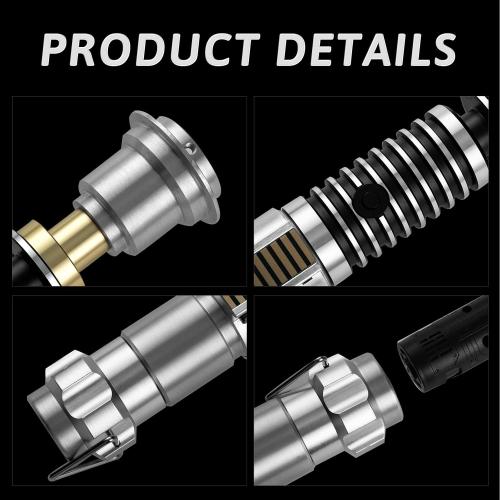 SaberLabs Lightsaber with Bluetooth App, Smooth Swing, 16 Sound Fonts, 3 Light Effects, Infinite Color Change and Motion Control. Light Saber for Adults and Cosplay. (RGB-LS)