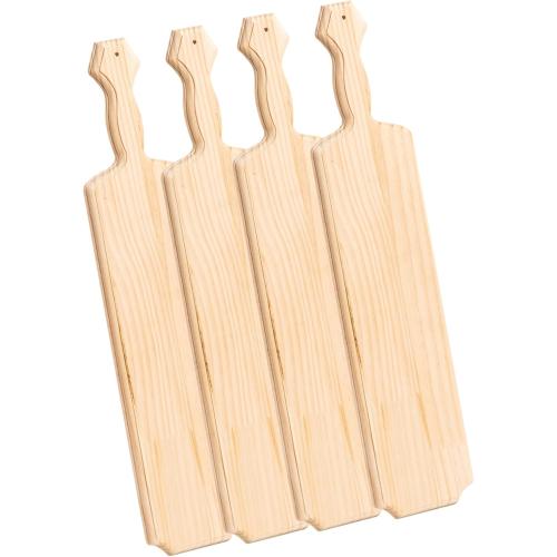 4Pcs 22inch Sorority Paddle - Greek Fraternity Paddle, Unfinished Wooden Frat Paddle, Solid Pine Wood Paddles
