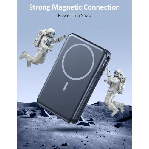 15W W5pro Magnetic Portable Charger,  Power Bank,