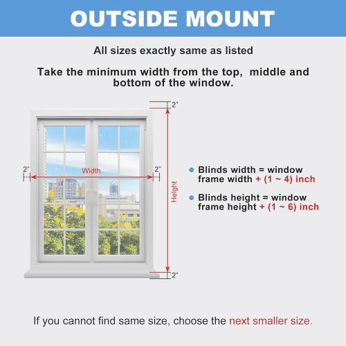 SMONTER 2 Slat Faux Wood Blinds with Crown Valance- Cordless Horizontal Blinds Room Darkening Blinds for Windows Bedroom, Bathroom, Living Room, Glass Door Interior Decor, 33 Wx 60 H