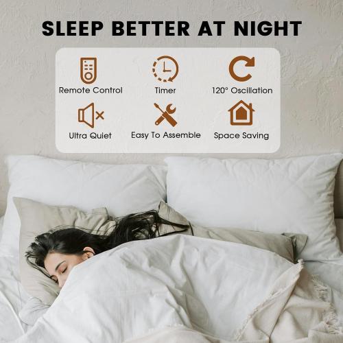 18in Wall Mount Fan with Remote Control Wall Mounted Oscillating Fan with 3 Speed Settings Adjustable Tilt and Timing for Bedroom 16in Metal Fans Blade