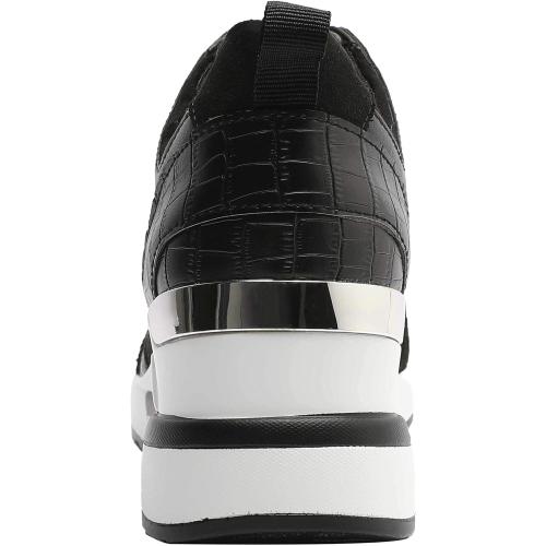 Size 9.5 YZ Fashion Wedge Sneaker for Women High Heel Lace Up Platform Sneakers