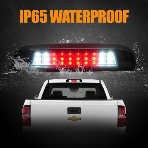 Third 3rd Brake Light LED for 2014-2018 Chevy Silverado/GMC Sierra 1500 2500HD 3500HD, High Mount Rear Brake Lights Assembly, Waterproof Center Cab Cargo Lamp Stop Light