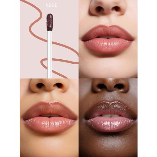 Lip Stain Peel Off Lip Liner Stain with Tweezer, Long Lasting Matte Lip Tint Tattoo, Highly Pigmented Color Lip Makeup, Waterproof Lipstick, Transfer-proof Lipstain for Women, Nude