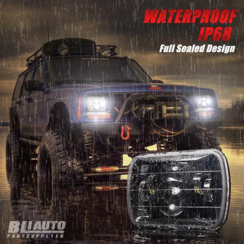 5x7 H6054 LED Headlights DOT Approved 7x6 Hi/Low Sealed Beam H5054 H6052 6053 69822 Headlight for Jeep XJ YJ MJ Tacoma Pickup Ford Probe Chevrolet S10 Blazer Express Van Truck SUV