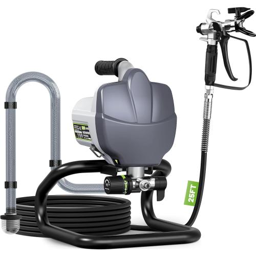PHALANX Airless Paint Sprayer, 7/8HP 780W High Efficiency Airless Stand Sprayer, 3000PSI Electric Paint Sprayer with Cleaning Kits for Painting Home Interior Exterior Walls, Ceiling, Fence, Cabinet