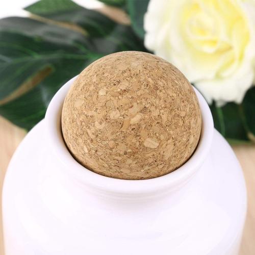 3 inch Wine Cork Ball Wooden Cork Ball Stopper for Wine Decanter Carafe Bottle Replacement（2 Pcs)