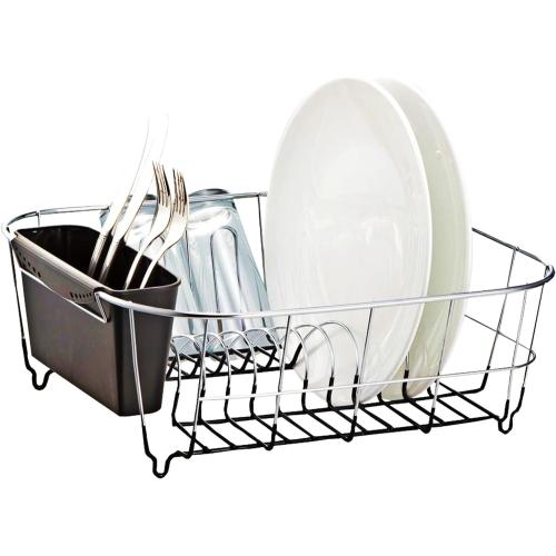 Neat-O Deluxe Chrome-Plated Steel Small Dish Drainers (Black)