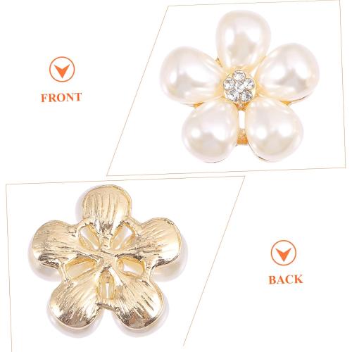 20Pcs Pearl Rhinestone Hairpin Charms for DIY Craft Decor Elegant Hair Clip Accessories for Headdress Making Handmade Hairpin Decorations and Light