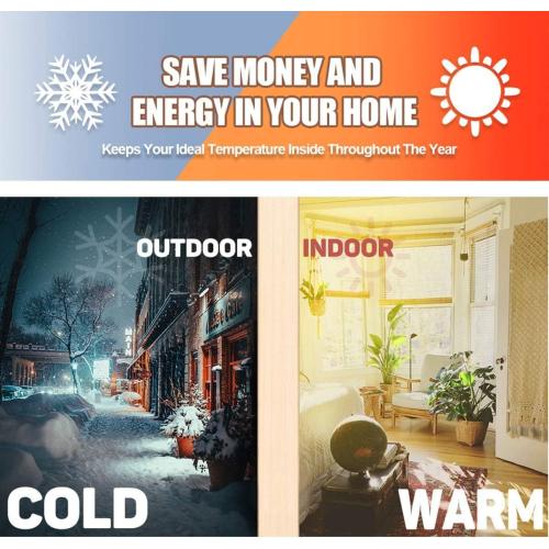 Suptikes Door Draft Stopper Under Door Sweep for Exterior & Interior Doors, Weather Stripping Door Seal, Strong Adhesive Door Sweep Soundproof Weather Stripping, 2 W x 39 L, White