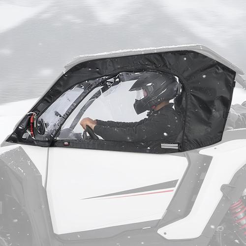 KEMIMOTO 2024 2025 2026 XP 1000 Soft Cab Enclosure with YKK Zipper Compatible with Polaris RZR XP 1000 2 2024 2025  Side Upper Door Window Water-resistant Cab Enclosure Upper Windshield Accessories