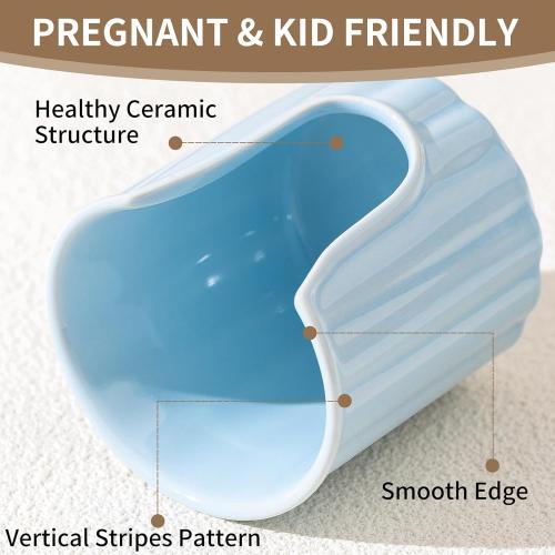 TANEW Kid Ceramic Vertical Dispenser - Dixiee Dispenser & Mouthwash Holder for 3oz Paper Cups on Bathroom Countertops Matt Grey