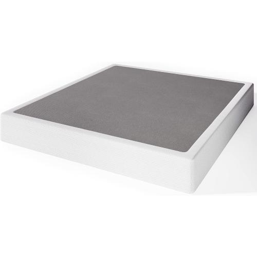 Box-Spring-Queen, 9 inch Metal Queen Box Spring Only, Heavy Duty Queen Size Box Spring with Fabric Cover, Easy Assembly, Non Slip, Noise Free