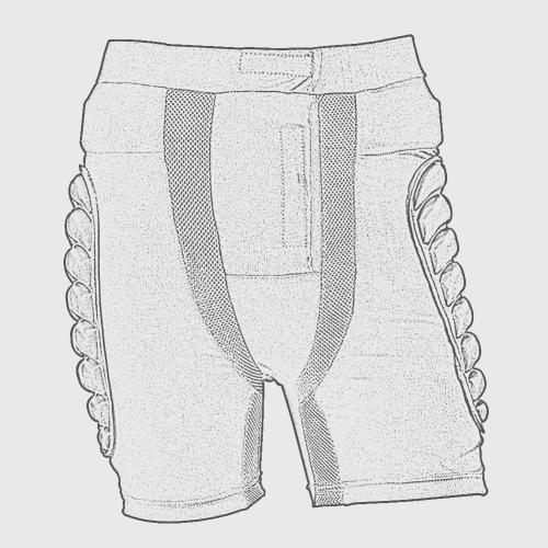 Medium TTIO Padded Shorts Protective Gear Guard Impact Pad Ski Ice Skating Snowboard Skateboard Hip Butt Tailbone Protection for Men Women