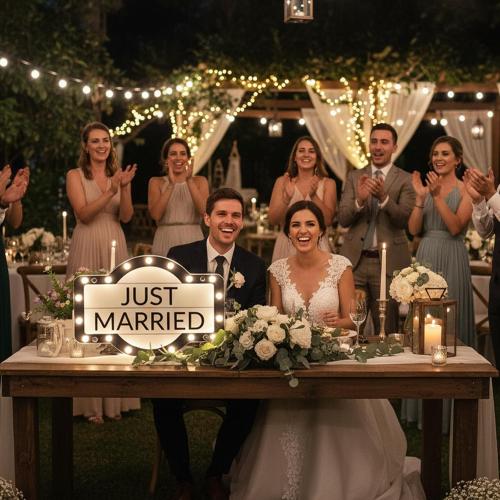 Custom Wedding LED Bottle Service Sign, Large Personalized Wedding Reception Light Up Marquee Signs, Customized Waterproof Marquee Bottle Service Lights for Nightclub Bar Birthday Party, Battery Case