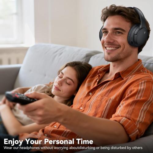 Wireless Headphones for TV Watching, TV Headphones Wireless for Seniors with Transmitter Charging Base, No Delay Bluetooth Headphones for TV for Hard of Hearing, Plug and Play, Gifts for Elderly