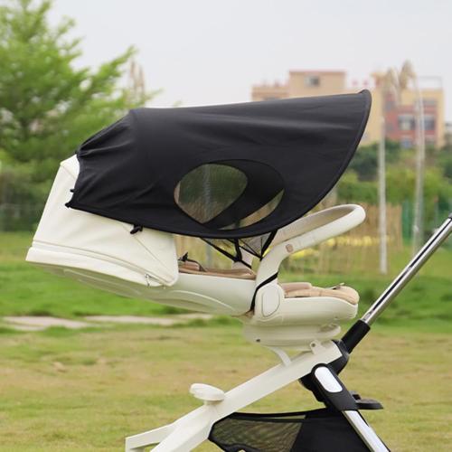Infant Sun Shade for Stroller Car Seats,Breathable UV Protection Cover Pram Awning Baby Carriages Sun Shade Windshield Summer Stroller Accessories