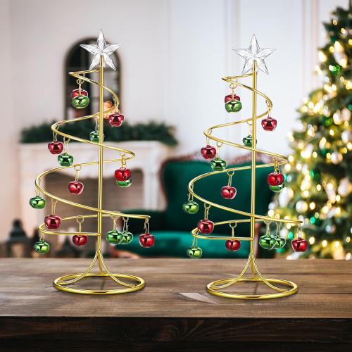 Hicarer 2 Pcs 11.4 Christmas Ornament Display Tree, Stylish