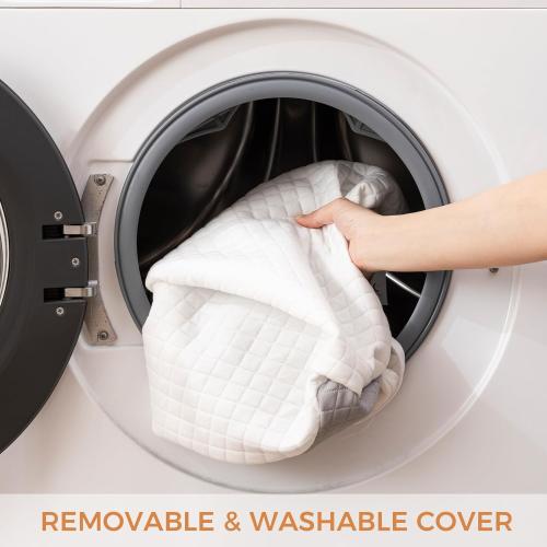 Knee Wedge Pillow 6.3'' for Post-Surgery Recovery-Leg Elevation Support for Sleep Position, Alleviating Lower Back & Hip Pain Enhancing Circulation in Ankles Legs Triangle Pillow with Removable Cover