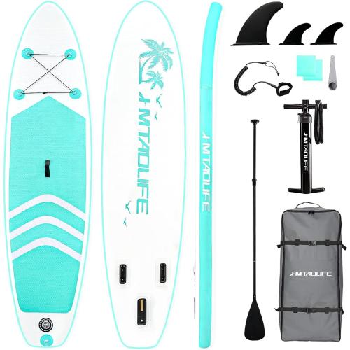 Inflatable Stand Up Paddle Board, 10' SUP with Premium Accessories, Yoga Board for Youth & Adult