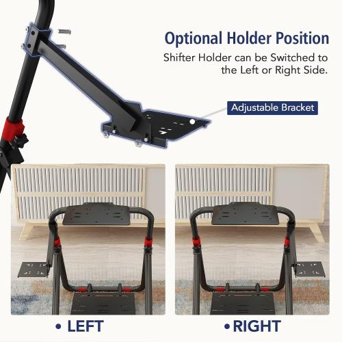 DIWANGUS Foldable Racing Wheel Stand,Height Adjustable Steering Wheel Stand | Racing Simulator Cockpit fit for Logitech G29 G923 G920 G27 G25 Thrustmaster MOZA for Xbox PS4 PS5 PC, Pre-Assembled Design