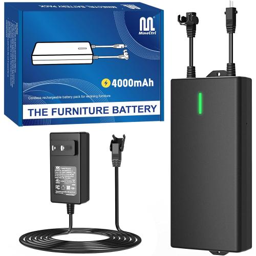 Universal Battery Pack for Reclining Furniture, ZBPOWER 4000mAh Wireless Couch Battery Pack Rechargeable for Power Recliner, Power Sofa, Sectional, and Lift Chair ( no test)