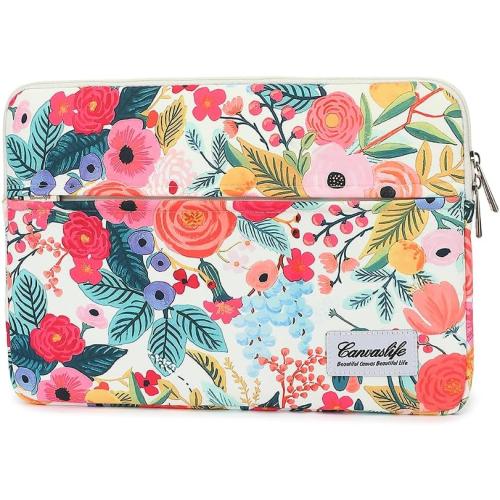 Canvaslife Garden Rose Waterproof Patten Laptop Sleeve 14 inch 14.0 inch Laptop case Bag