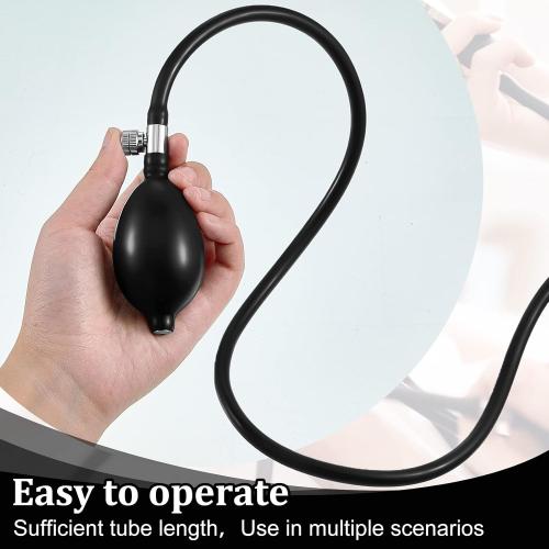 Fabbay 1 Set Blood Pressure Bulb Pump Replacement Rubber Inflation Bulb Adjustable Blood Pump Monitor Manual Pressure Hand with Tubing Air Valve for Sphygmomanometer