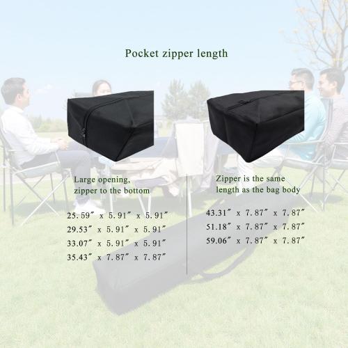 Heavy Duty Canopy & Roof Tent Storage Bag - XL Water-Resistant Organizer for Camping Cot, Hammock Cover, Grill Tools,Fishing Rods & Keyboard Stand with MOLLE Straps (29''(L)x5.9''(W)x5.9''(H))