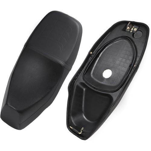 Minho Motorcycle Complete Drive Seat in High Resilience Sponge,PU Leather Material Compatible with Chinese GY6 125CC 150CC 4-Stroke Scooter Mopeds Jonway