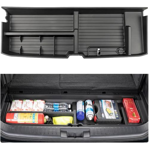 For 2020-2025 Toyota Highlander Trunk Hidden Storage Box, SUV Insert Cargo Rear Hatch Organizer, Extra Space fits Highlander Under Cargo Floor Storage Bins Accessories