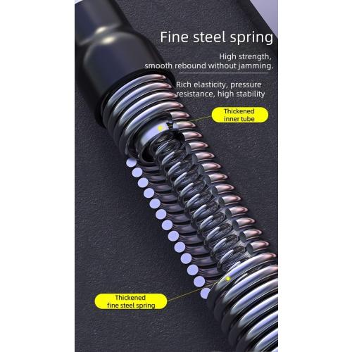 Black and Red Twister Arm Exerciser,80-110lb Adjustable Spring Workout Bar, Forearm Triceps Chest Enhanced Exercise Strengthener,Portable Home Fitness Equipment, Detachable Design Fitness Anywhere