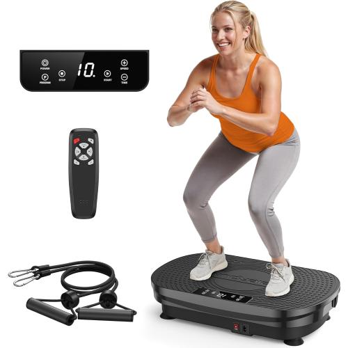 FEIERDUN Vibration Plate Exercise Machine, Vibration Plate for Lymphatic Drainage, Power Plate Vibration Platform for Weight Loss, Toning & Wellness