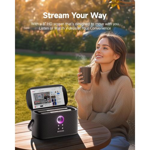 Karaoke Machine for Adults, with Lyrics Display and Screen, Support HDMI to TV, WiFi Connects to Karaoke App and YouTube, 2 Self-Charging Wireless Microphones EQ Autotune,140W Speaker for Home Party