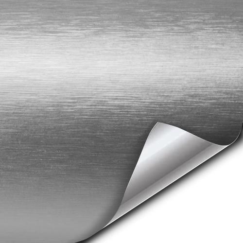 VViViD® XPO Silver Brushed Steel Car Wrap Vinyl Roll with Air Release Technology (10ft x 5ft)