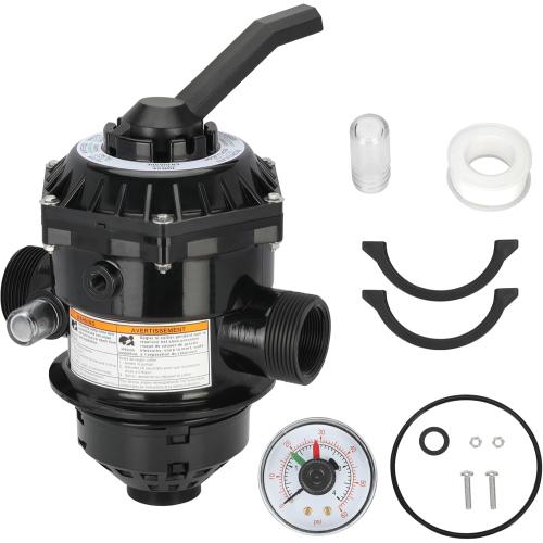 262506 1-1/2-Inch 6-Way Clamp Style Valve Compatible with pentair 262506 Multiport Valve,Fit for Tagelus/Sand Dollar/Meteor Pool and Spa Sand Filter