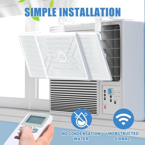 Window Air Conditioners Deflector Universal - Room Air Conditioner Window Baffle Adjustable Wind Direction - Prevent Direct Blowing of Cold Air -Ac Air Vent Deflector Easy to Install (1)