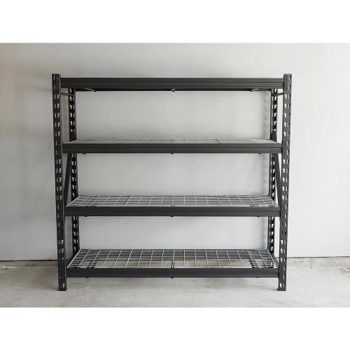 Ironton 4-Tier Industrial Steel Shelving Unit, 8,000-Pound Load Capacity, Garage Storage Rack, 77 W x 24 D x 72 H