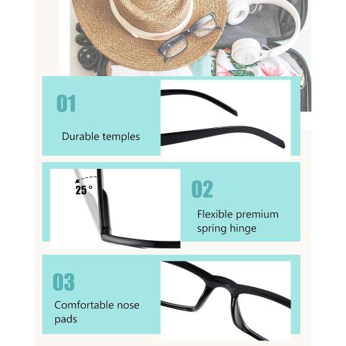 Yexiy Reading Glasses for Men Women Frame Eyeglasses with Spring HingeTraditional Readers for Office Home‼️may not look exactly as pictured‼️