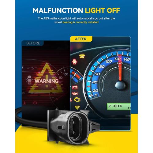 PHILTOP 515202 4WD Front Wheel Hub Assembly Fit for Toyota Tundra 2007-2021, Toyota Sequoia 2008-2018 Wheel Hub Bearings