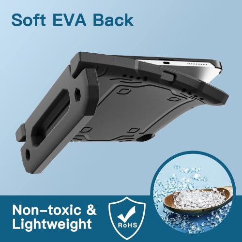 JETech Kids Case for iPad (A16) 11th/10th Generation (2025/2022) with Built-in Screen Protector, Shockproof Full-Body Handle Stand Tablet Protective Cover (Black)