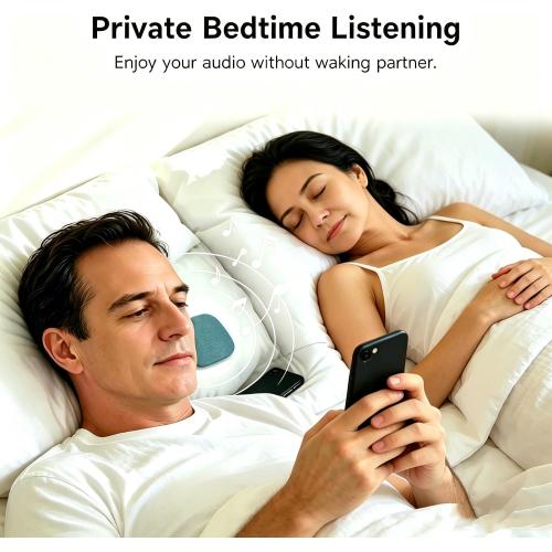 Under Pillow Sleep Speaker, Flat Bluetooth Pillow Speaker for Sleeping