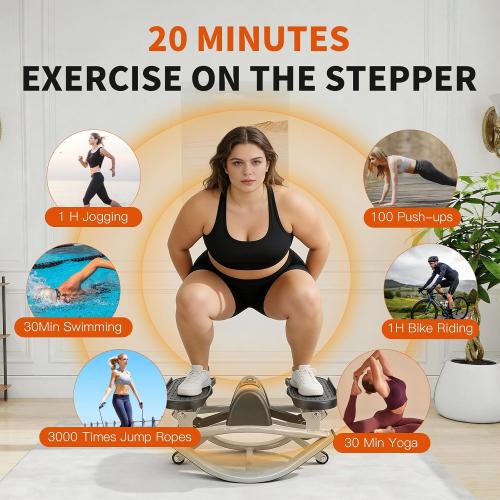 Rock Stair Steppers for Exercise at Home Aerobic Step Platform Side to Side Rocking Fitness Machines Steper up Box for Workout Mini Portable Gym Rocker Escalones para Hacer Ejercicio