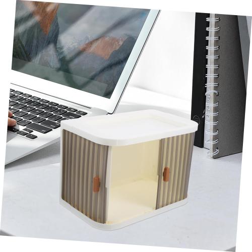 Collapsible Desktop Storage Box Organizers Cube Storage Organizer Lids for Desk