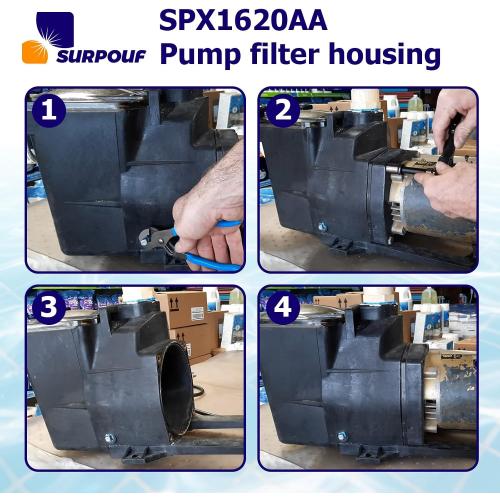 SPX1620AA Pump Strainer Housing Replacement for Hayward Super Pump, Pool Pump Strainer Cover For SP1600X5 SP1605X7 SP1607X10 SP1610X15 SP2600X7 SP2605X7 SP2607X10 SP2610X15 SP2615X20 SP2620X25