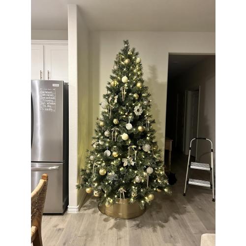 SIMISI RIBBON 24Pcs Champagne Christmas Velvet Ribbon Bows Decorations Xmas Ornaments Vintage Decor for Tree, Wreath, Garland (3/8'' Width, 5 * 7 inch)