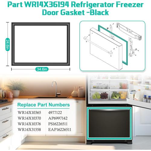 Freezer gasket replacement