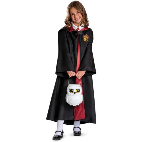 Disguise Harry Potter Hedwig Treat Pail, Official Wizarding World Halloween Bucket for Kids & Décor, 7.8x6.6x6.9 inches