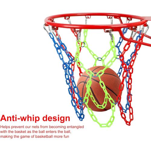 Basketball Net All Weather Anti Whip,Heavy Duty Replacement Basketball net Indoor Outdoor Standard 12 Loops Basketball Hoop
